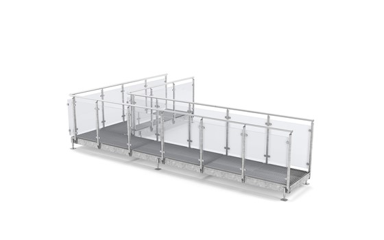 Gangbro Gelænder Glas